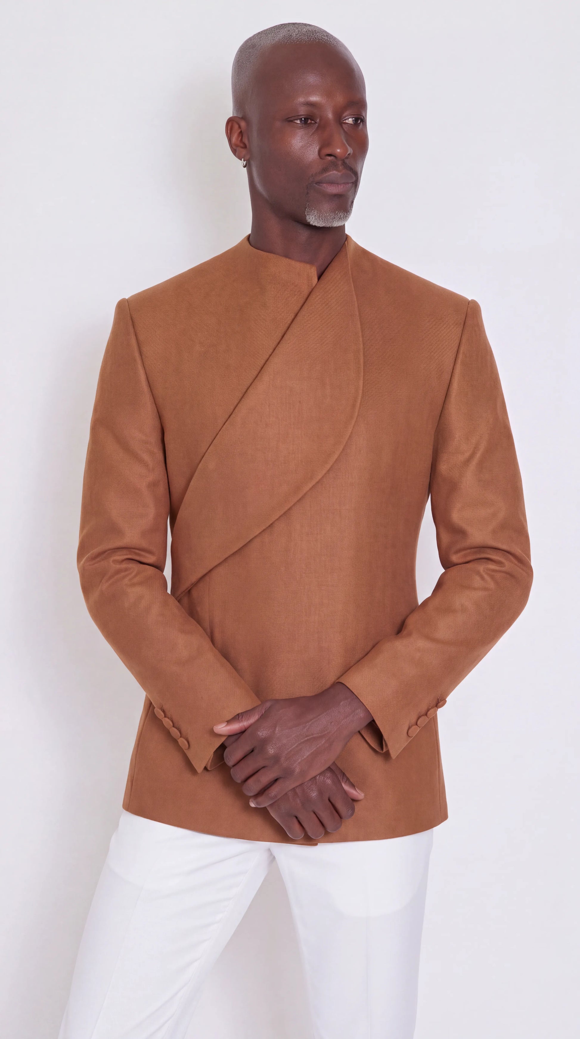 The Noir Dominion Suit — Asymmetric Mandarin Collar Suit — view 2