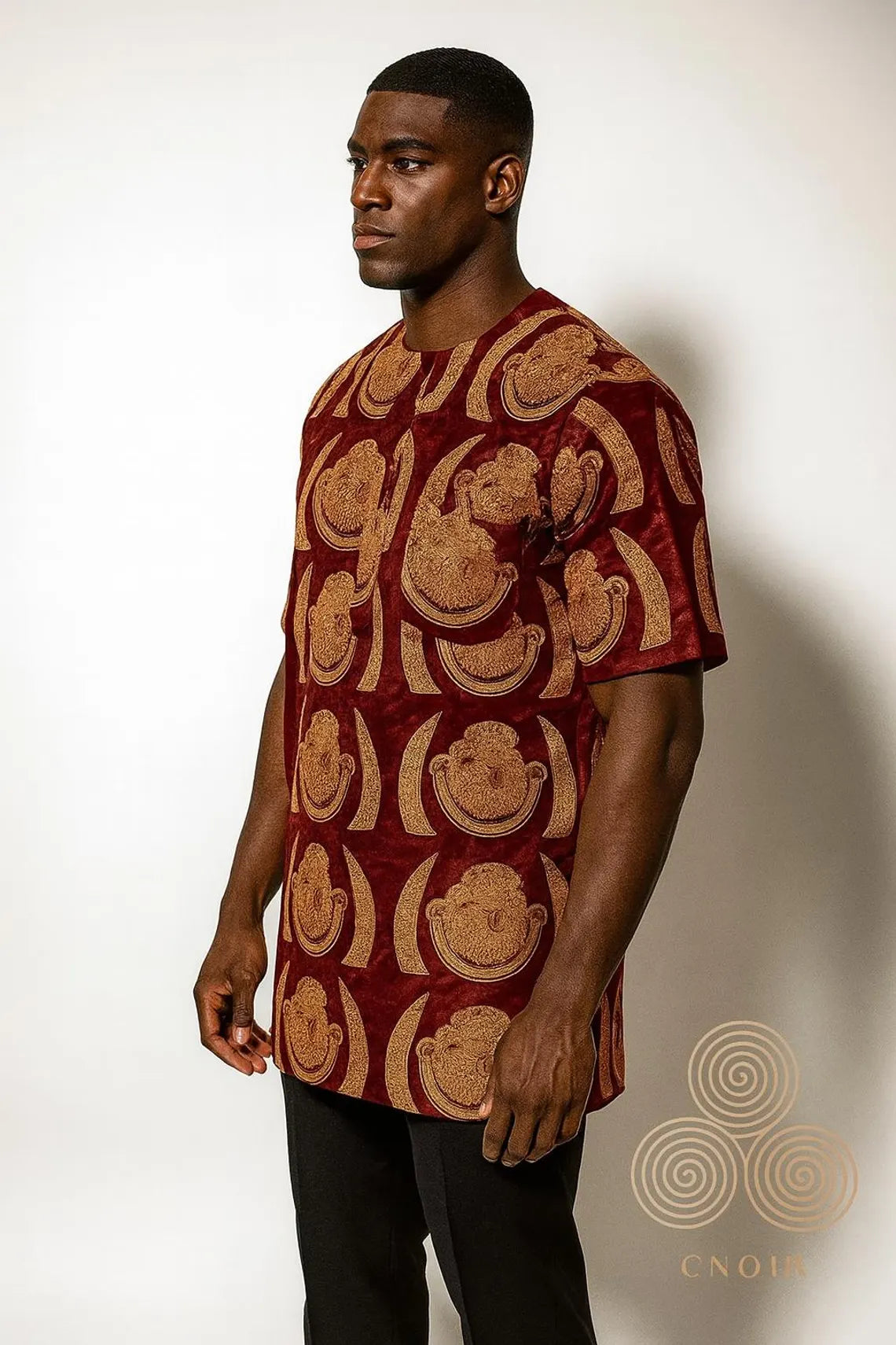 Velvet Isi Agu Shirt (Burgundy)