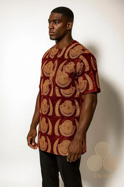 Velvet Isi Agu Shirt (Burgundy)