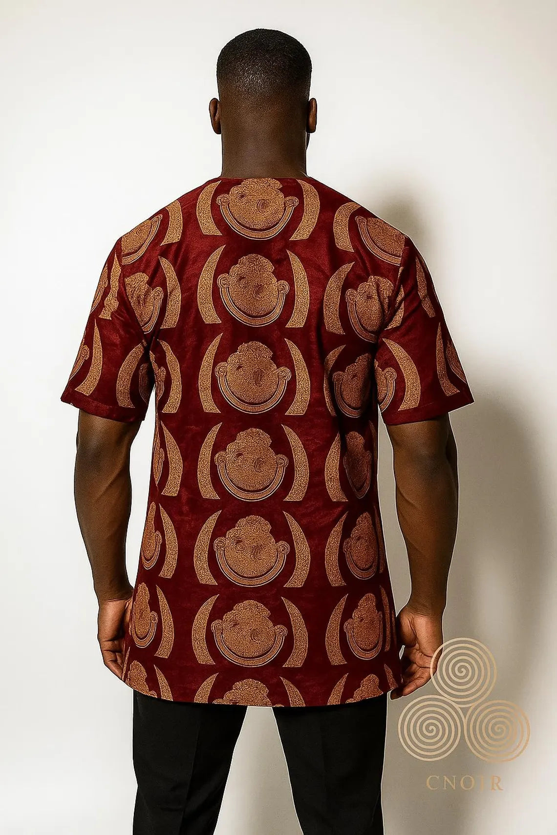 Velvet Isi Agu Shirt (Burgundy)