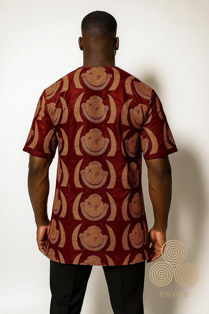 Velvet Isi Agu Shirt (Burgundy)
