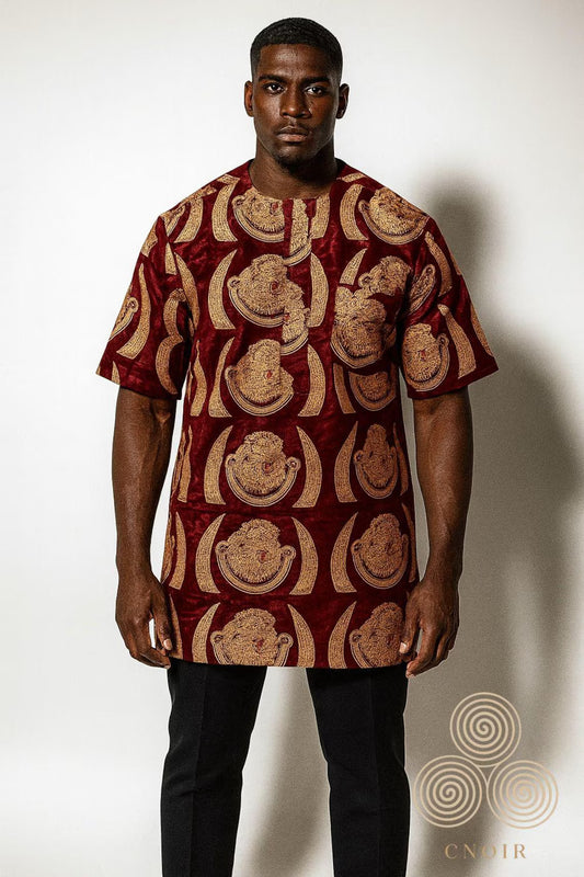 Velvet Isi Agu Shirt (Burgundy)