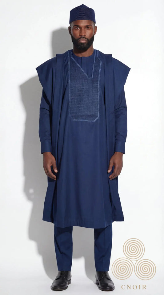 Noir Marine Agbada - CNOIR