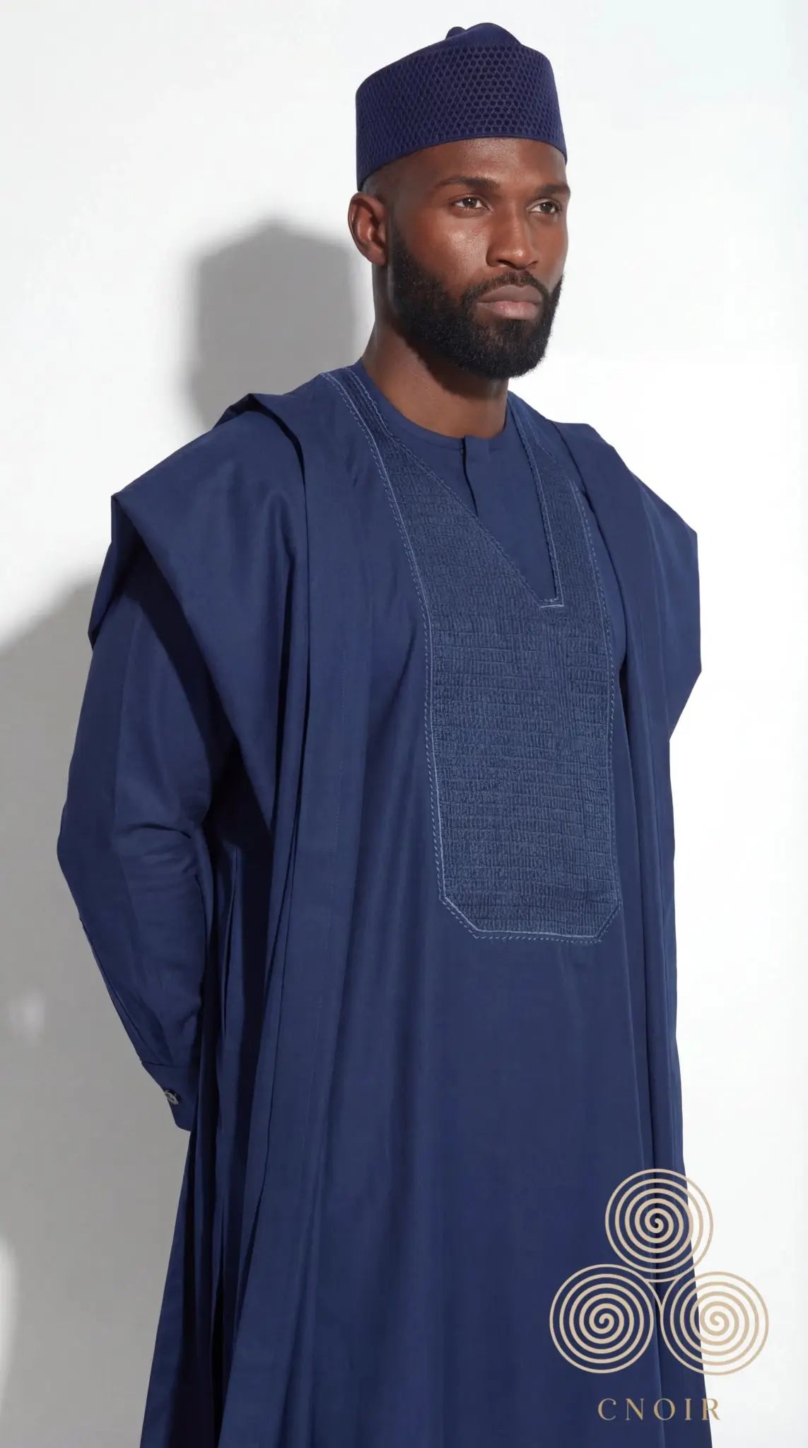 Noir Marine Agbada - CNOIR