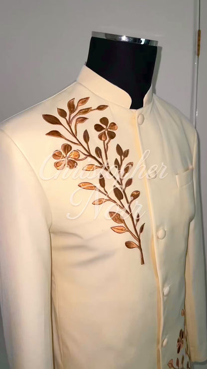 Noir Verdant Suit Jacket (Cream)