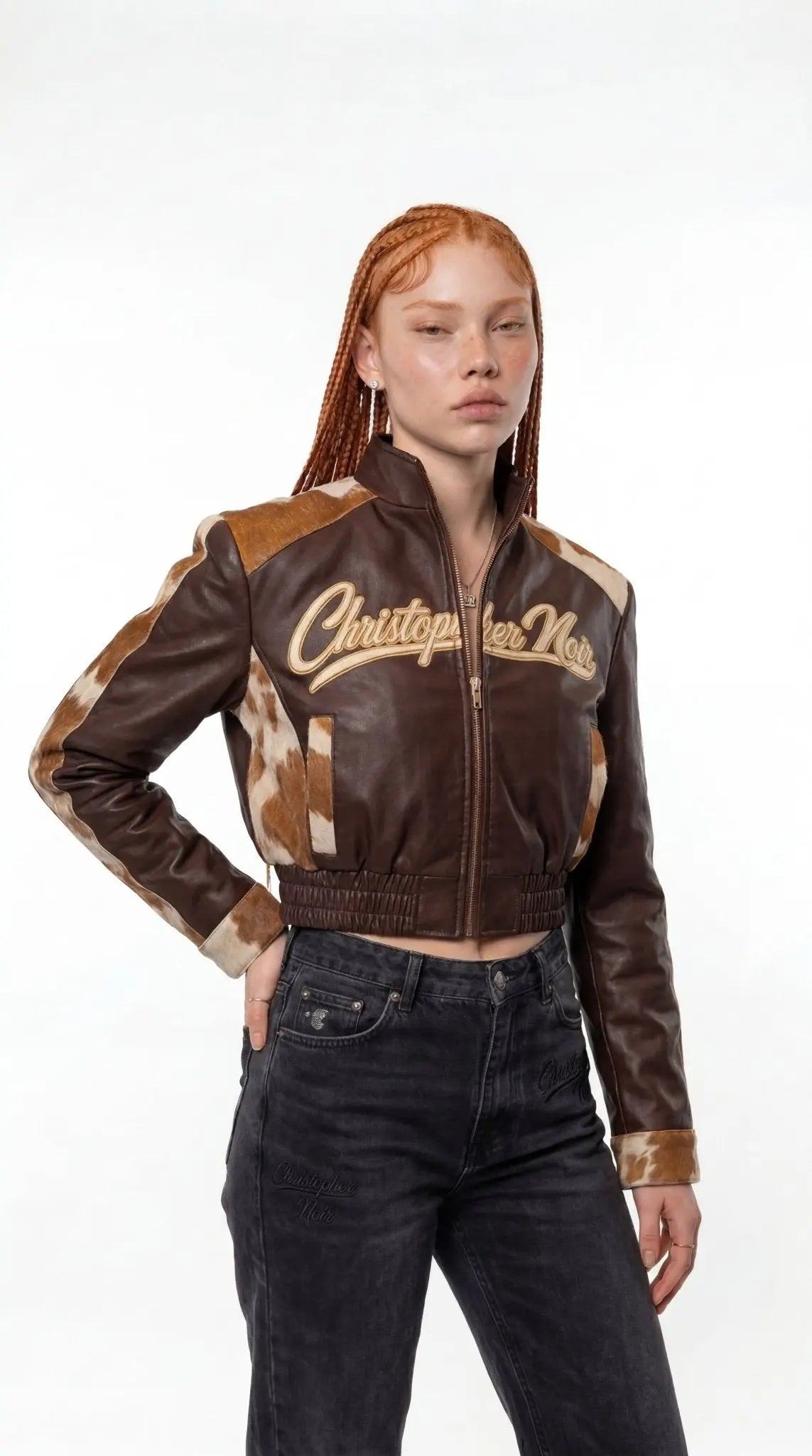 The Espresso - Cowhide Racer Jacket - CNOIR