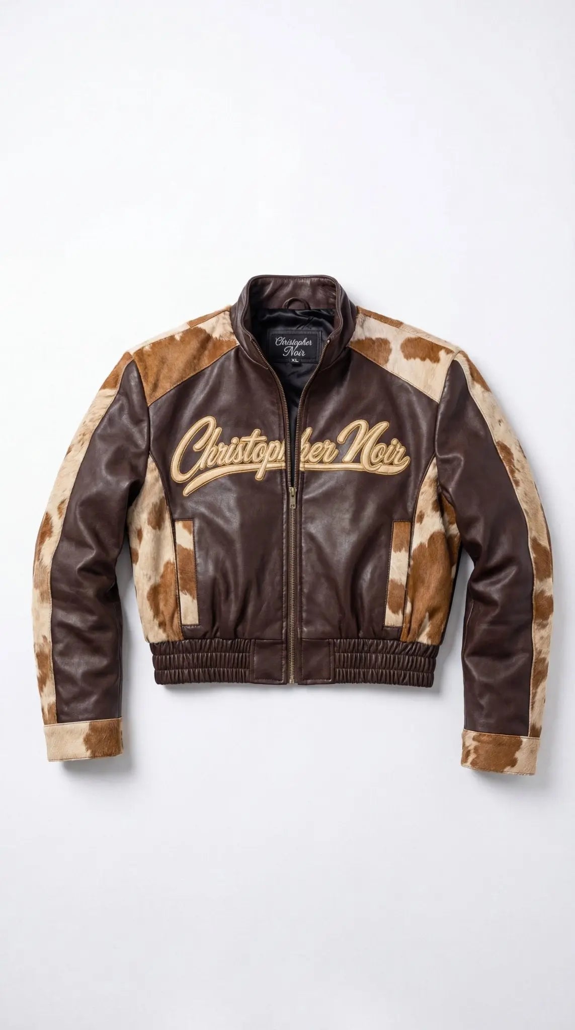 The Espresso - Cowhide Racer Jacket - CNOIR