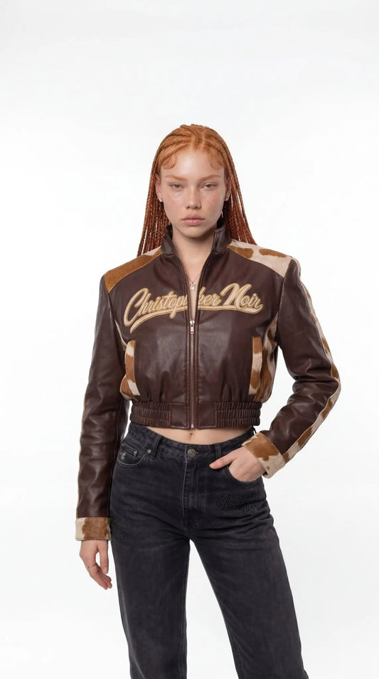 The Espresso - Cowhide Racer Jacket - CNOIR