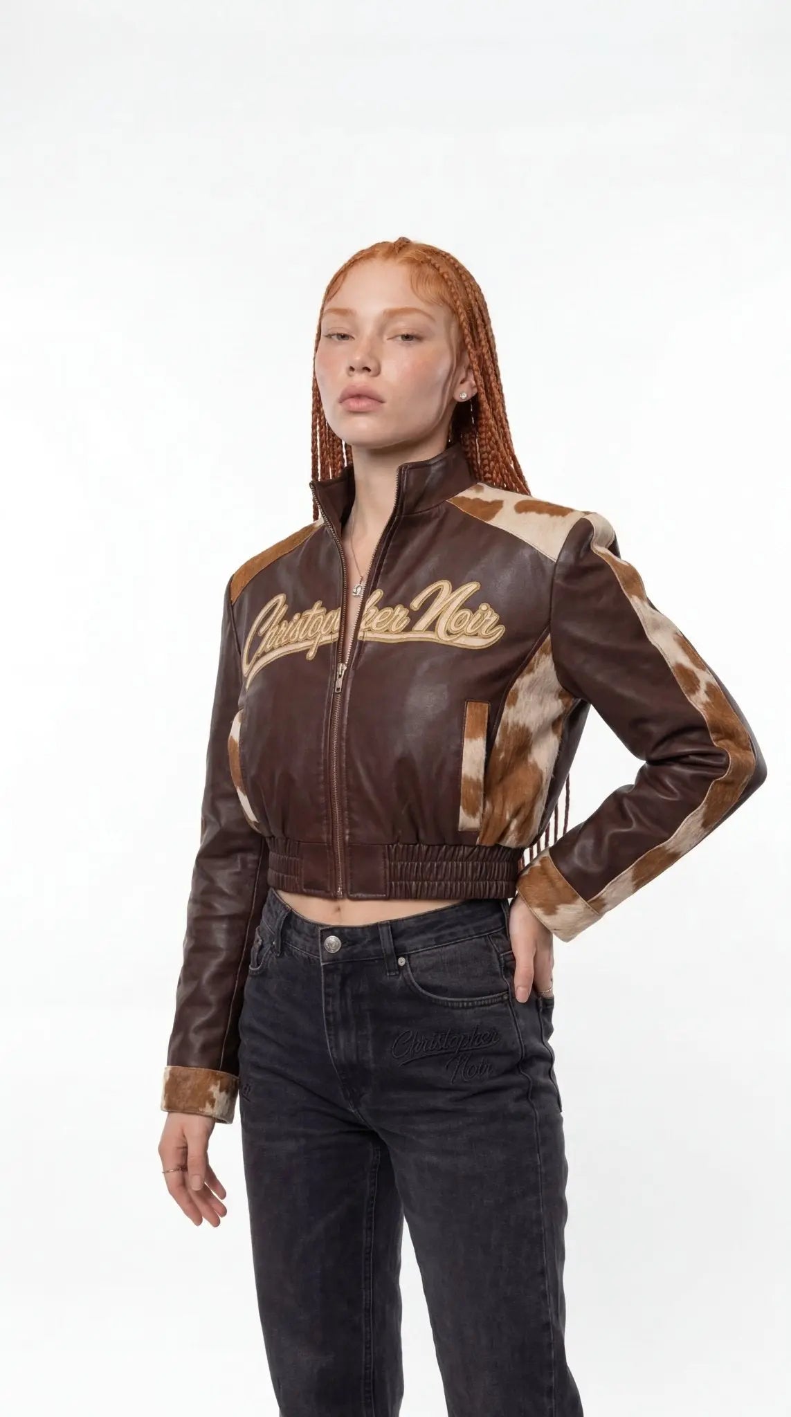 The Espresso - Cowhide Racer Jacket - CNOIR