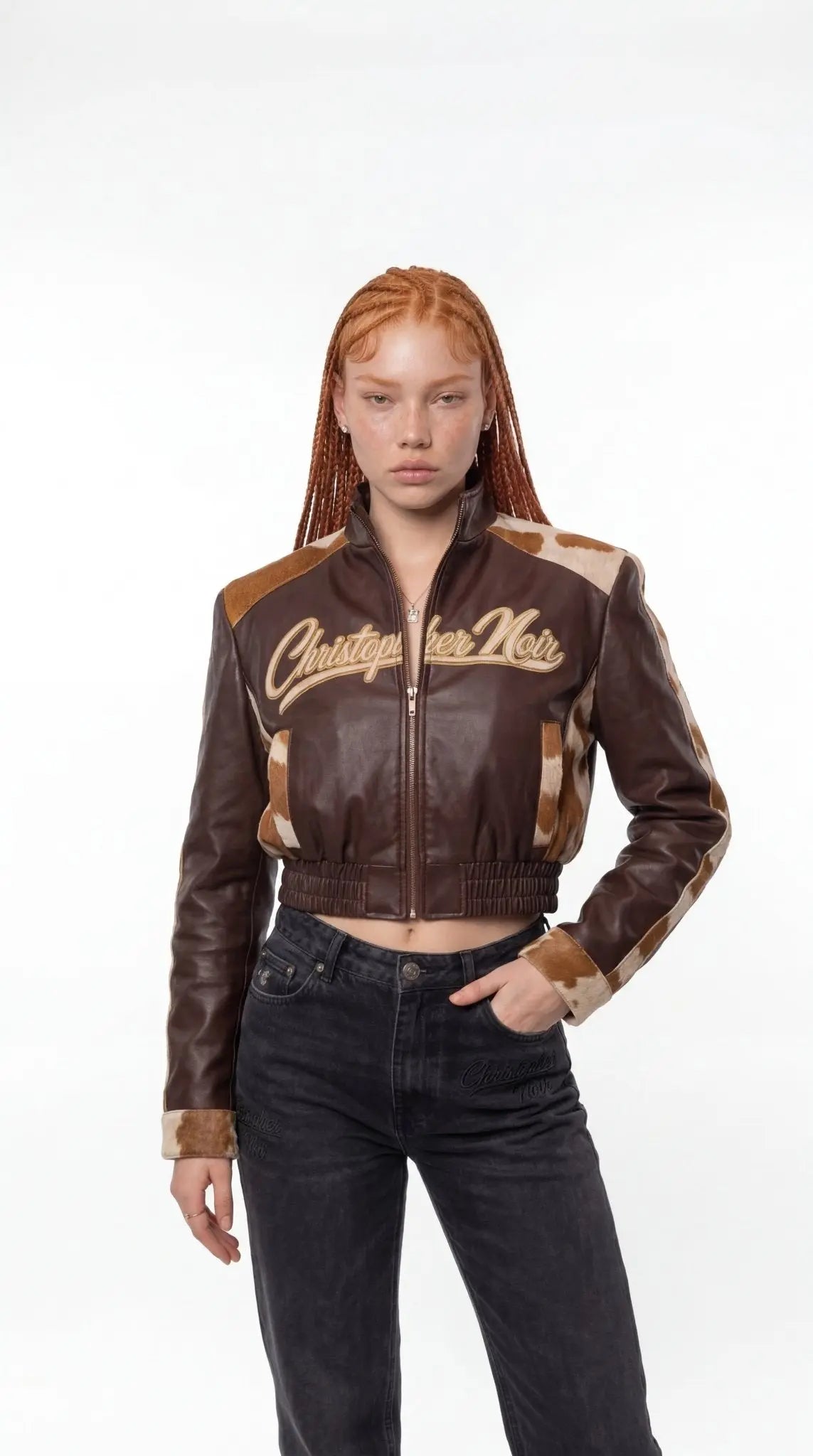 The Espresso - Cowhide Racer Jacket - CNOIR