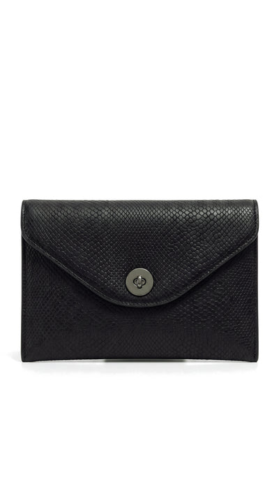 The Noir Nidd black evening pouch by Christopher Noir