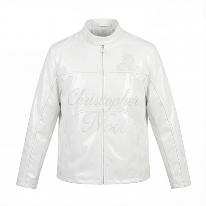 The Noir Statement Jacket in Patent Leather (Unisex) - CNOIR