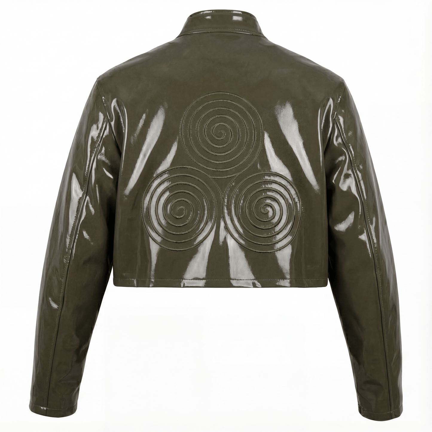 The Noir Statement Jacket in Patent Leather (Unisex) - CNOIR