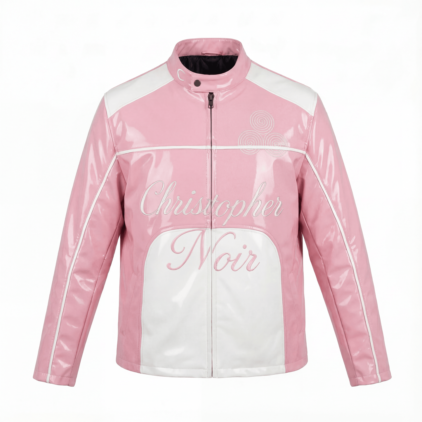 The Noir Statement Jacket in Patent Leather (Unisex) - CNOIR