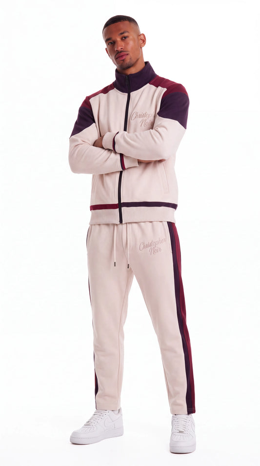 The Noir Heritage Tracksuit — Ecru (Men's)