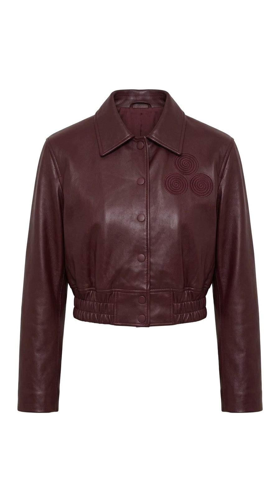 CNOIR Leather Bomber Jacket in Lambskin (Cropped, Unisex)