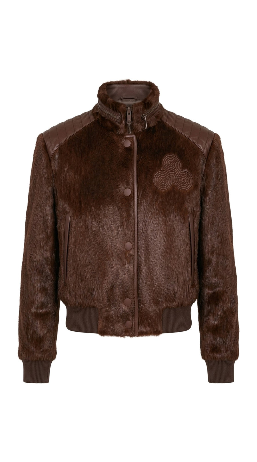 CNOIR Reverie Bomber — Pony-Hair Cowhide Leather Jacket (Unisex)