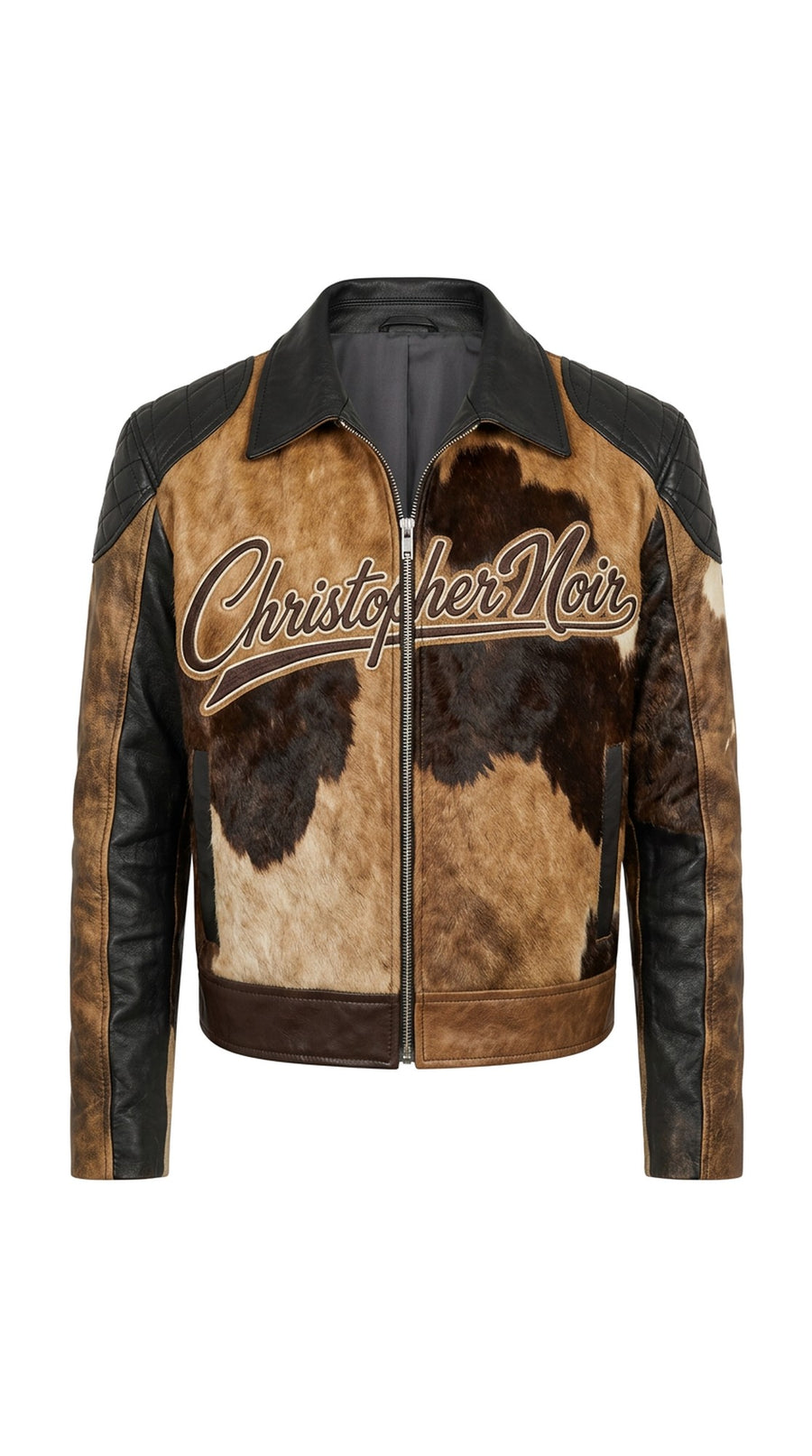 The Dakota Jacket — Hair-On Cowhide Leather Jacket